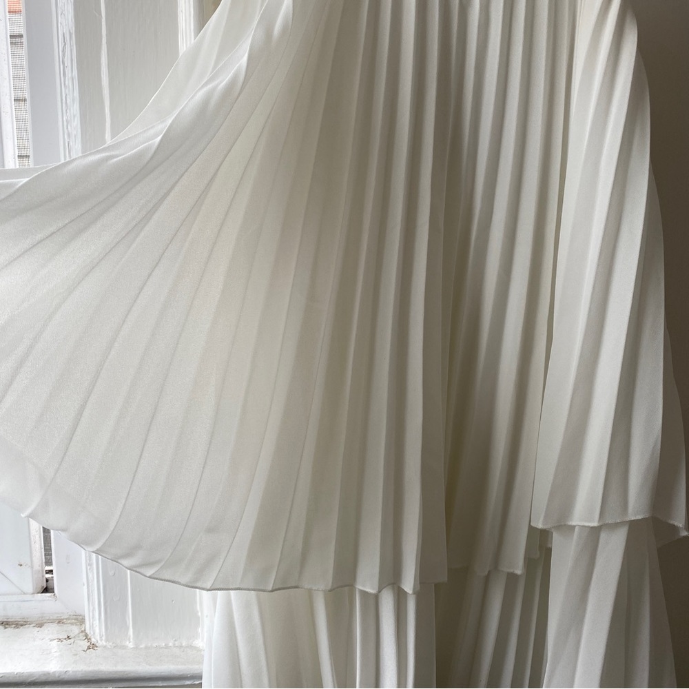 Zara white pleated tank dress - Picture 3 of 5